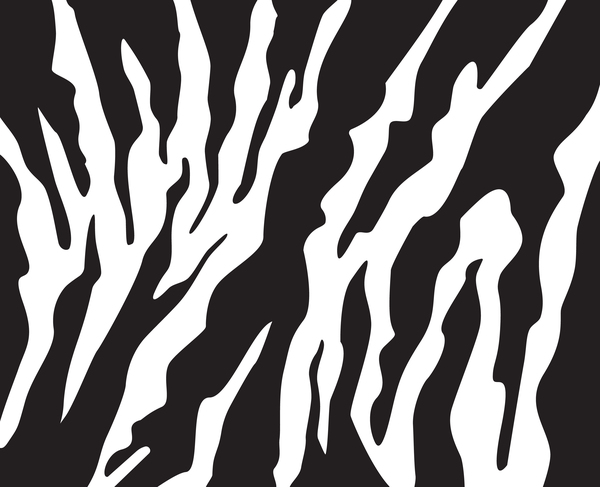 Black zebra pattern vector design 03