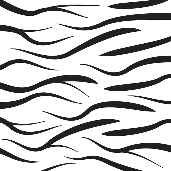 Black zebra pattern vector design 04