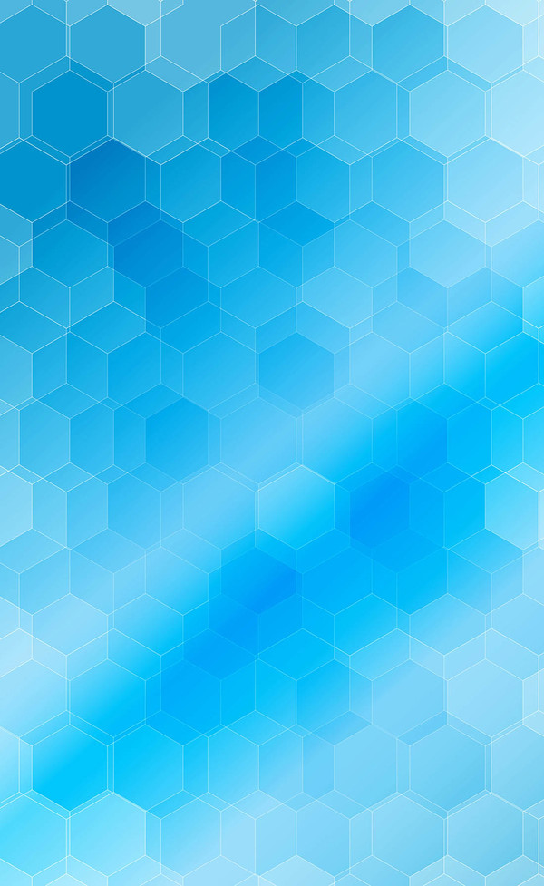 Blue blurs background with hexagon vector 01