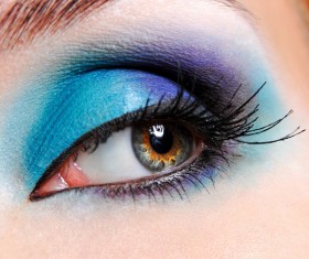 Blue eye makeup HD picture