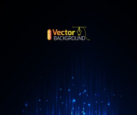 Blue light with dark background vectors