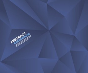 Blue polygon abstract background vector