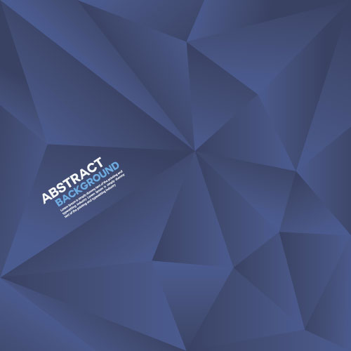 Blue polygon abstract background vector