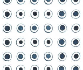 Blue watercolor vision seamless pattern vector 09