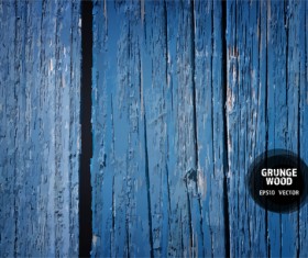 Blue wood grunge texture background vector
