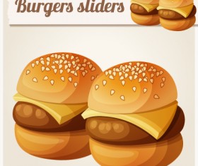Burgers sliders vector material