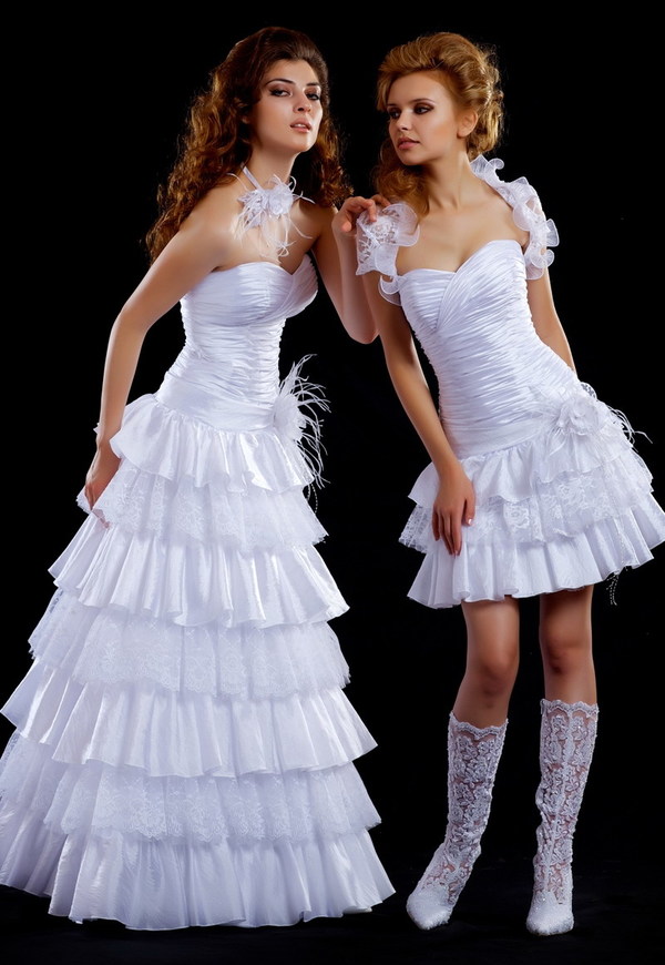 Cake skirt wedding dress beauty HD picture