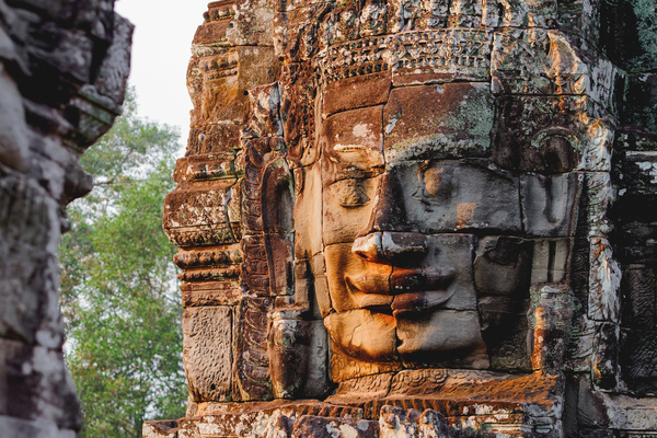 Cambodia Buddha head Mogao Grottoes HD picture 02