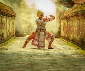 Cambodian traditional dance performer HD picture