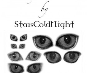 Cat Eyes photoshop brushes