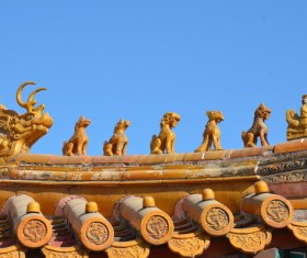 Chinese-style eaves Stock Photo