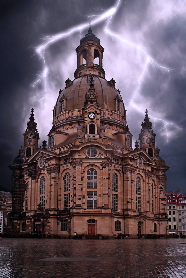 Church of Our Lady of Dresden Stock Photo