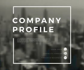 City blurs background and infographic vector 09