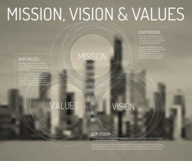 City blurs background and infographic vector 11