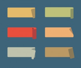 Colored adhesive scotch tapes vector 02