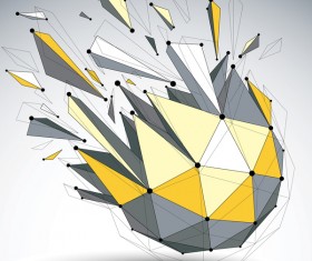 Colored geometric debris vector background 07