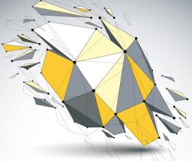 Colored geometric debris vector background 08