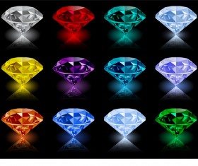 Colorful diamond vector illustration 01