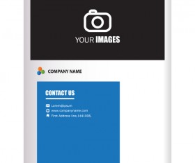 Company brochure cover blue styles vector 16