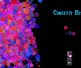 Confetti photoshop brushes
