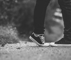 Couple in black and white Stock Photo
