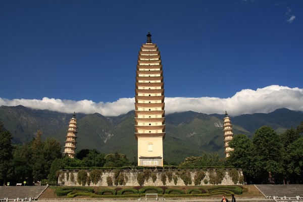 Dali three pagodas Stock Photo