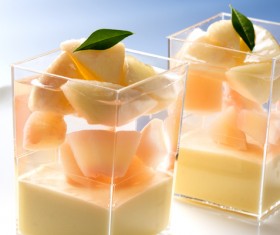 Delicate fruit desserts Stock Photo 01