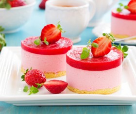 Delicate fruit desserts Stock Photo 03