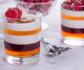 Delicate fruit desserts Stock Photo 07