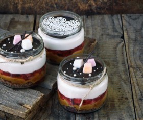 Delicate fruit desserts Stock Photo 08