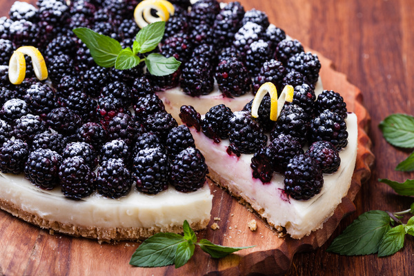 Delicious raspberry cake Stock Photo