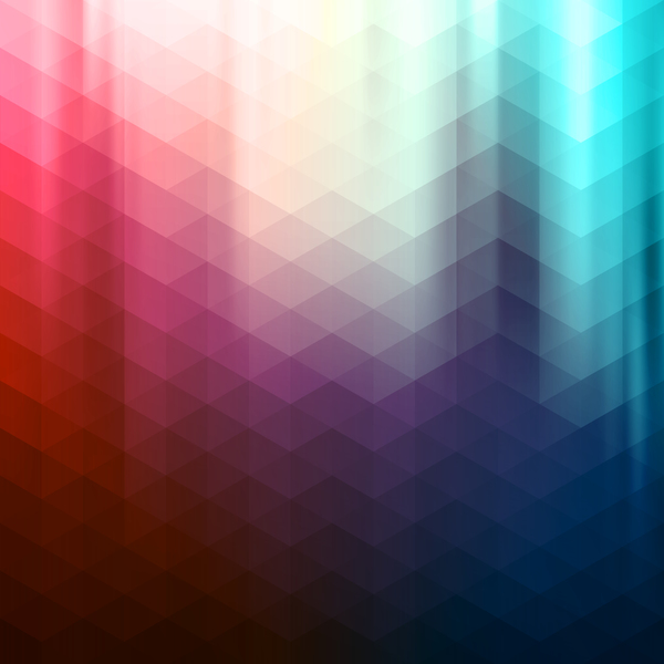 Diamond pattern with colored background vector