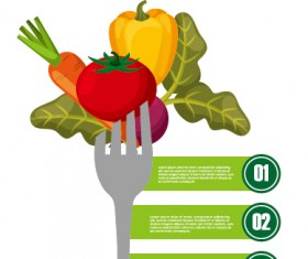 Dieting infographic template vectors 05