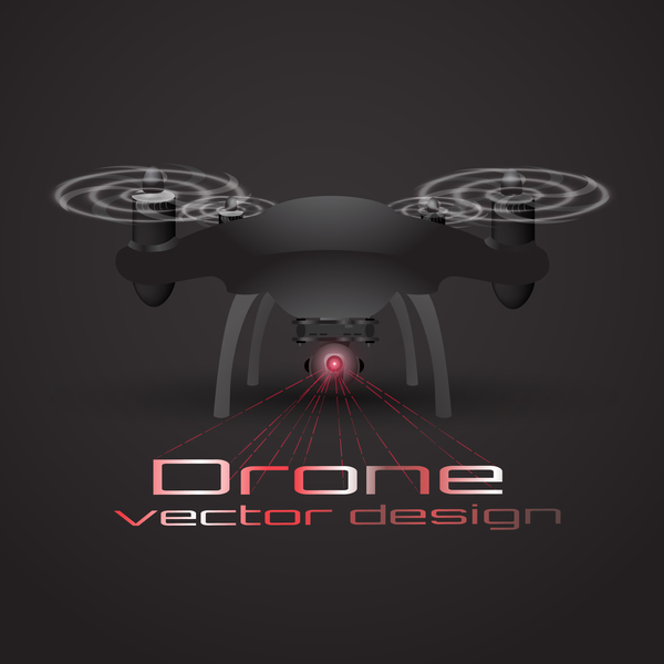 Drone poster design vectors 05