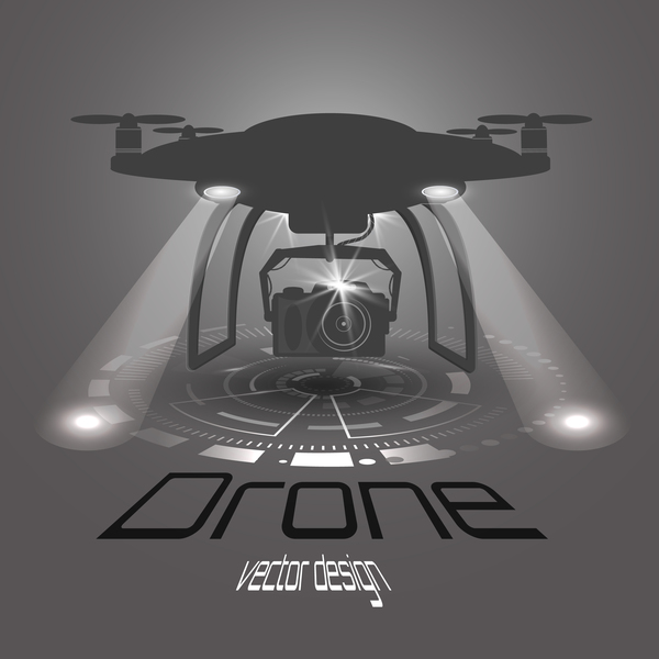 Drone poster design vectors 06