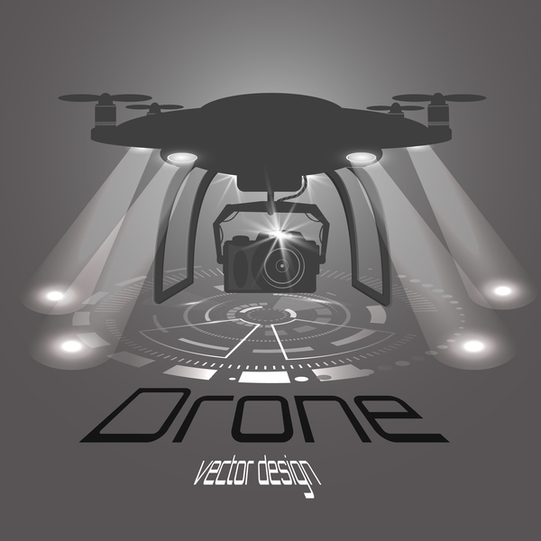 Drone poster design vectors 07