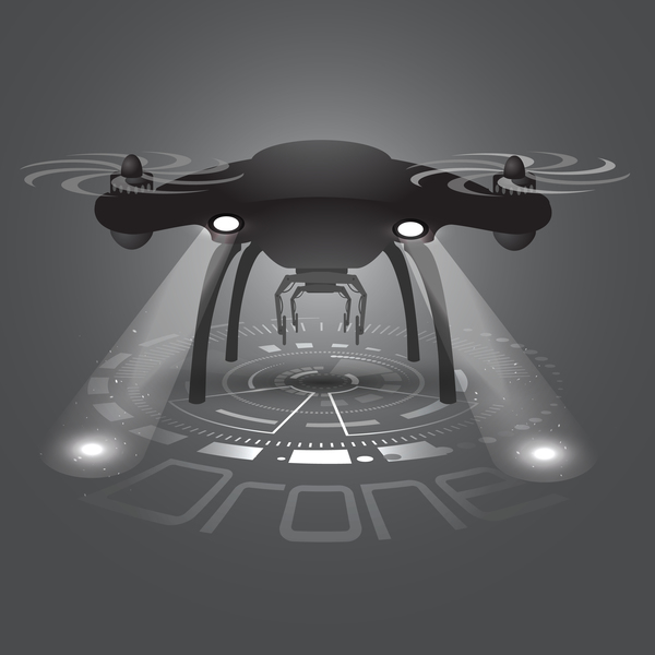 Drone poster design vectors 11