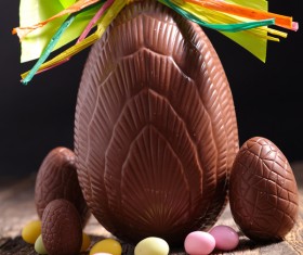 Easter chocolate eggs Stock Photo 01