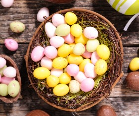 Easter chocolate eggs Stock Photo 03