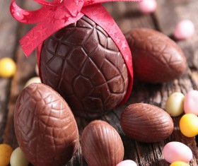 Easter chocolate eggs Stock Photo 06