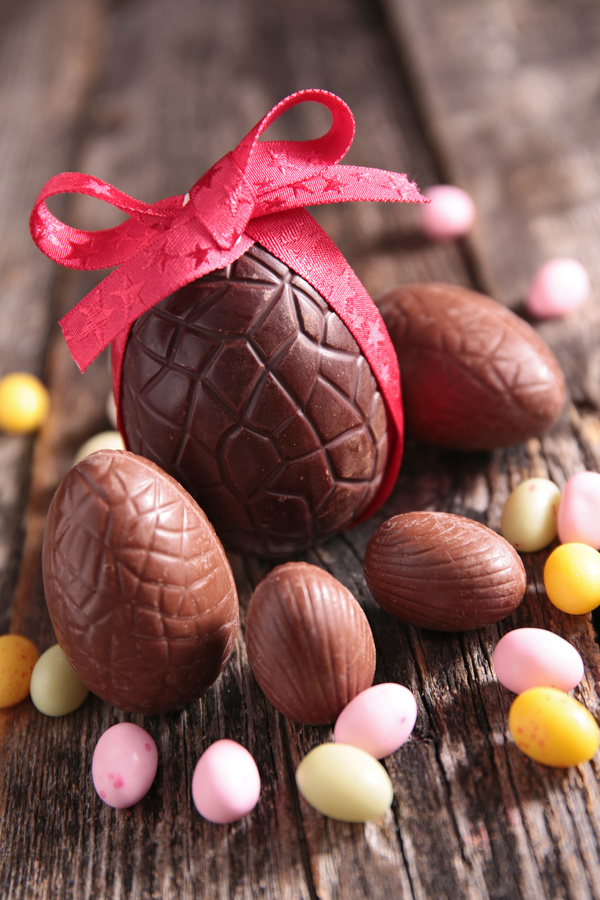 Easter chocolate eggs Stock Photo 06