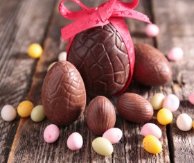 Easter chocolate eggs Stock Photo 08