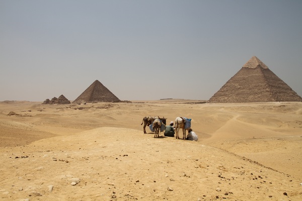 Egypt travel, pyramid Stock Photo 01