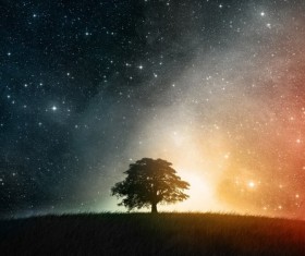 Fantasy Starry Sky Stock Photo