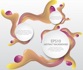 Flow with scatter paints and modern background vector 04