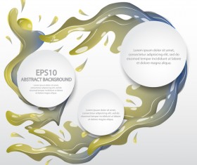 Flow with scatter paints and modern background vector 05