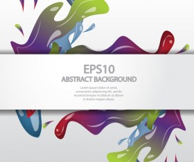 Flow with scatter paints and modern background vector 09