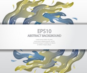 Flow with scatter paints and modern background vector 10