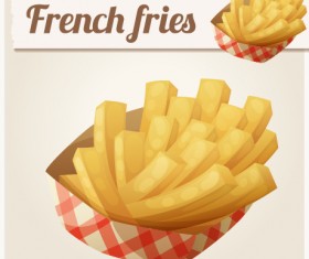 French fries vector illustration 02
