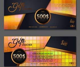 Gift voucher luxury vouchers template vector 03